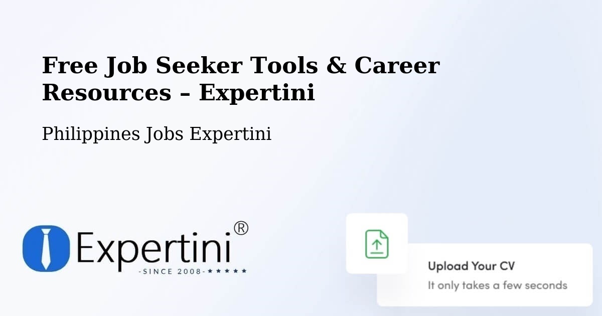 Free Job Seeker Tools & Career Resources – Nattapian - Nattapian, Philippines Jobs Expertini