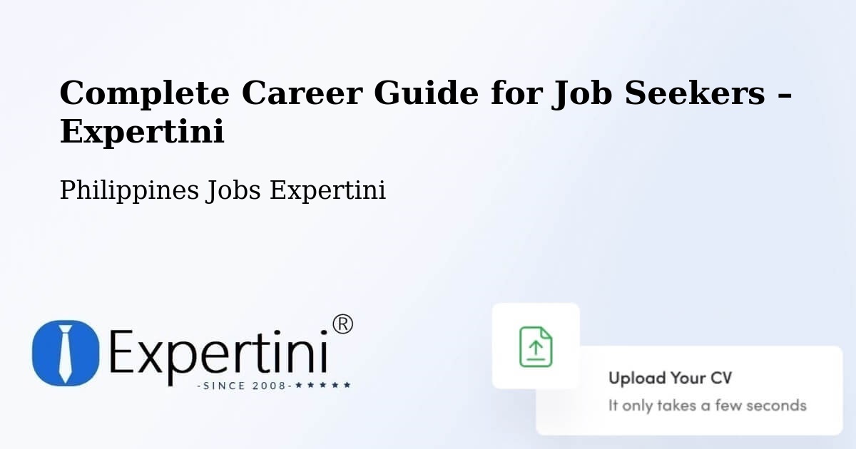Career Guide for Job Seekers – Nattapian - Nattapian, Philippines Jobs Expertini