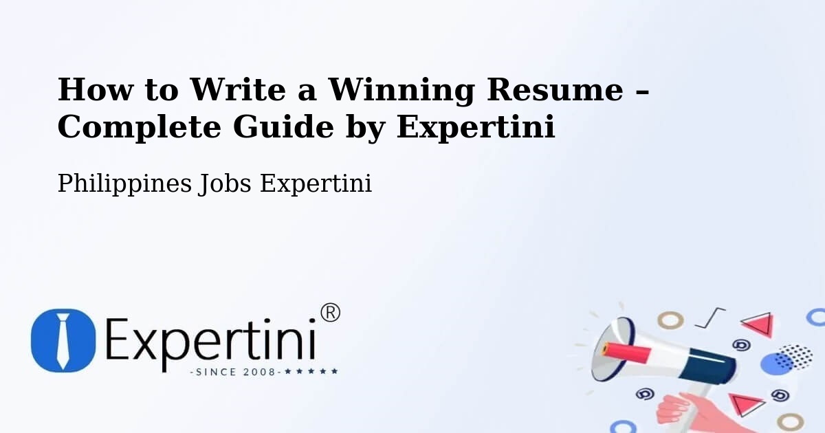 Resume Writing Guide for Job Seekers – Nattapian - Nattapian, Philippines Jobs Expertini