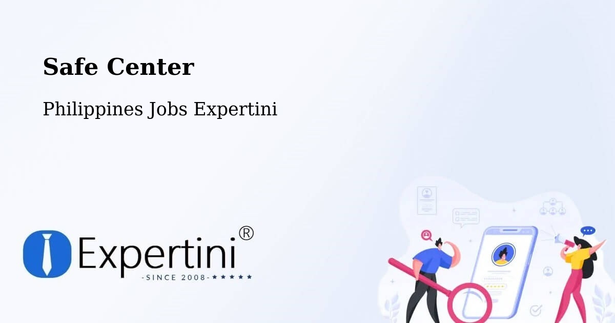 Safety Center – Nattapian - Philippines Jobs Expertini